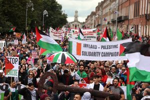 21/10/2023 - NEWS - National demonstration in support of Palestine, from Garden of Remembrance to Merrion Square, Dublin, at the weekend. Photograph: Dara Mac Dónaill / The Irish Times